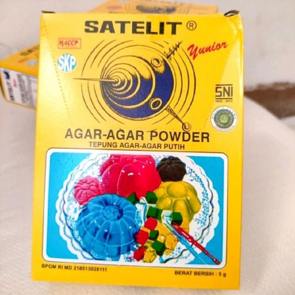 Agar agar SATELIT 1box (isi 12 sachet) - putih