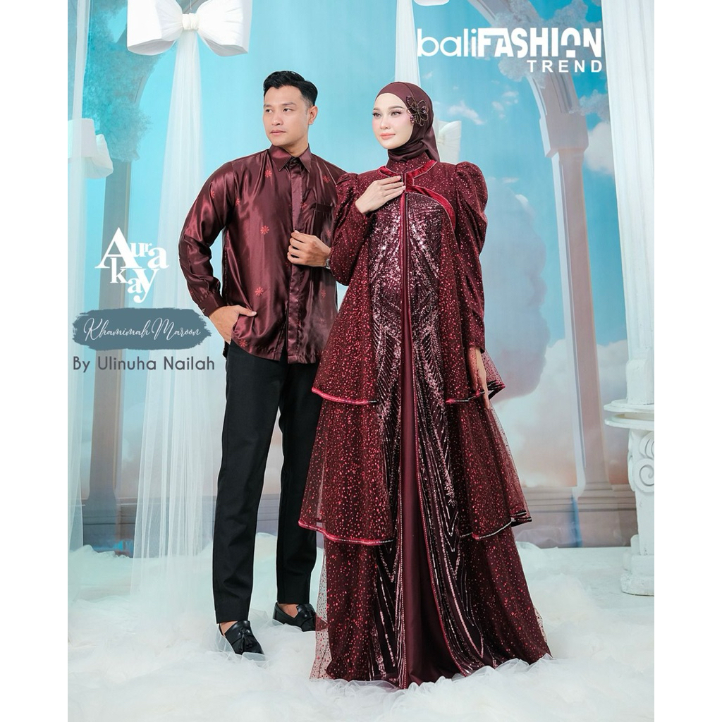 AURAKAY GAMIS DRESS KHAMIMAH LIMITED EDITION SET HIJAB ORI BY AURAKAY