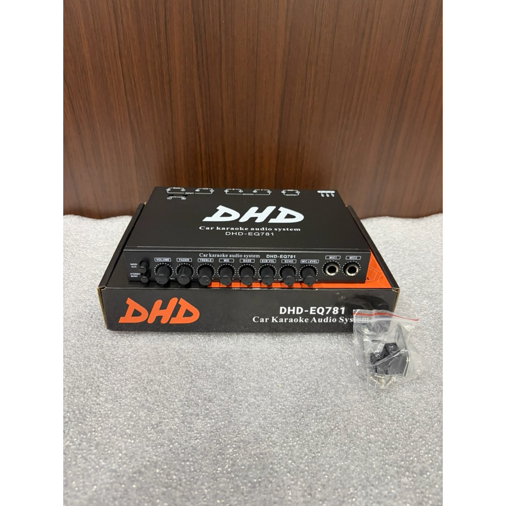 Parametrik equalizer DHD EQ-781 EQ781 car karaoke audio preamp karaoke mobil original