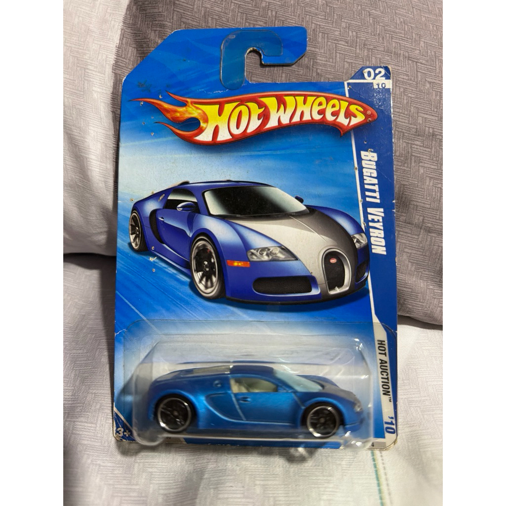 HOTWHEELS HOT WHEELS BLUE CARD BUGATTI VEYRON BLUE CARD BLUE SATIN