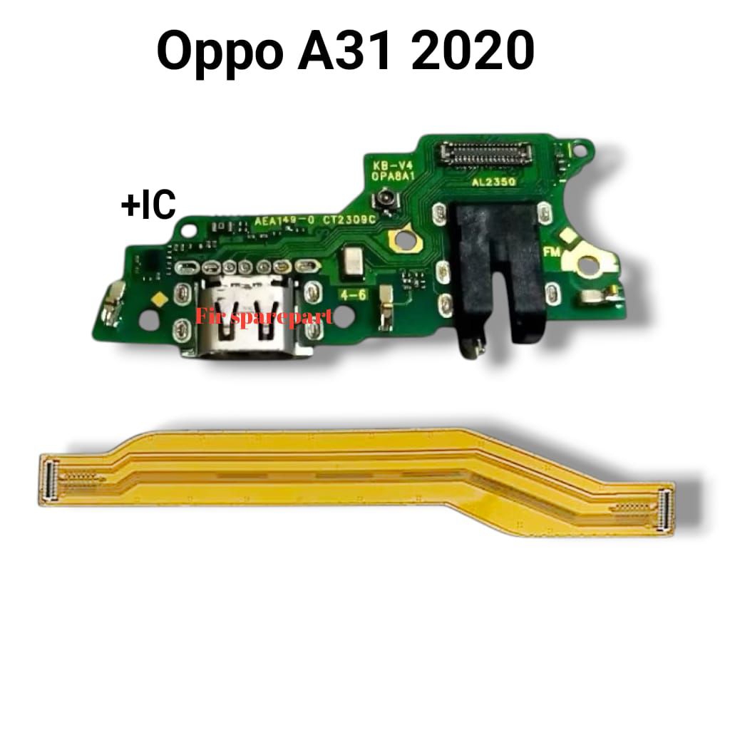 Papan Konektor Cas Oppo A31 2020 + Flexibel Board Oppo A31 2020 Original