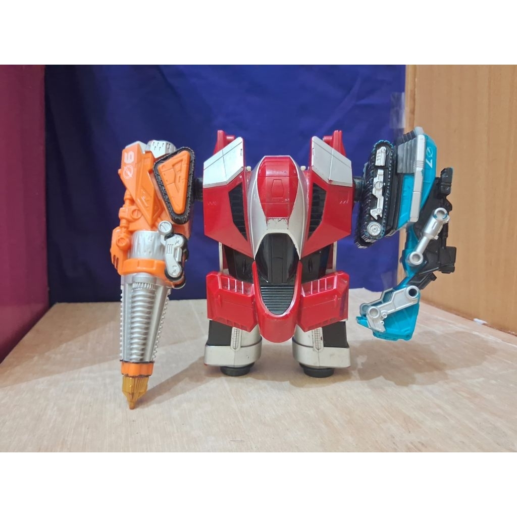 Megazord Boukenger DualDrive BANDAI GoGo Gattai DaiTanken Part Zord DX Original Bandai Power Rangers