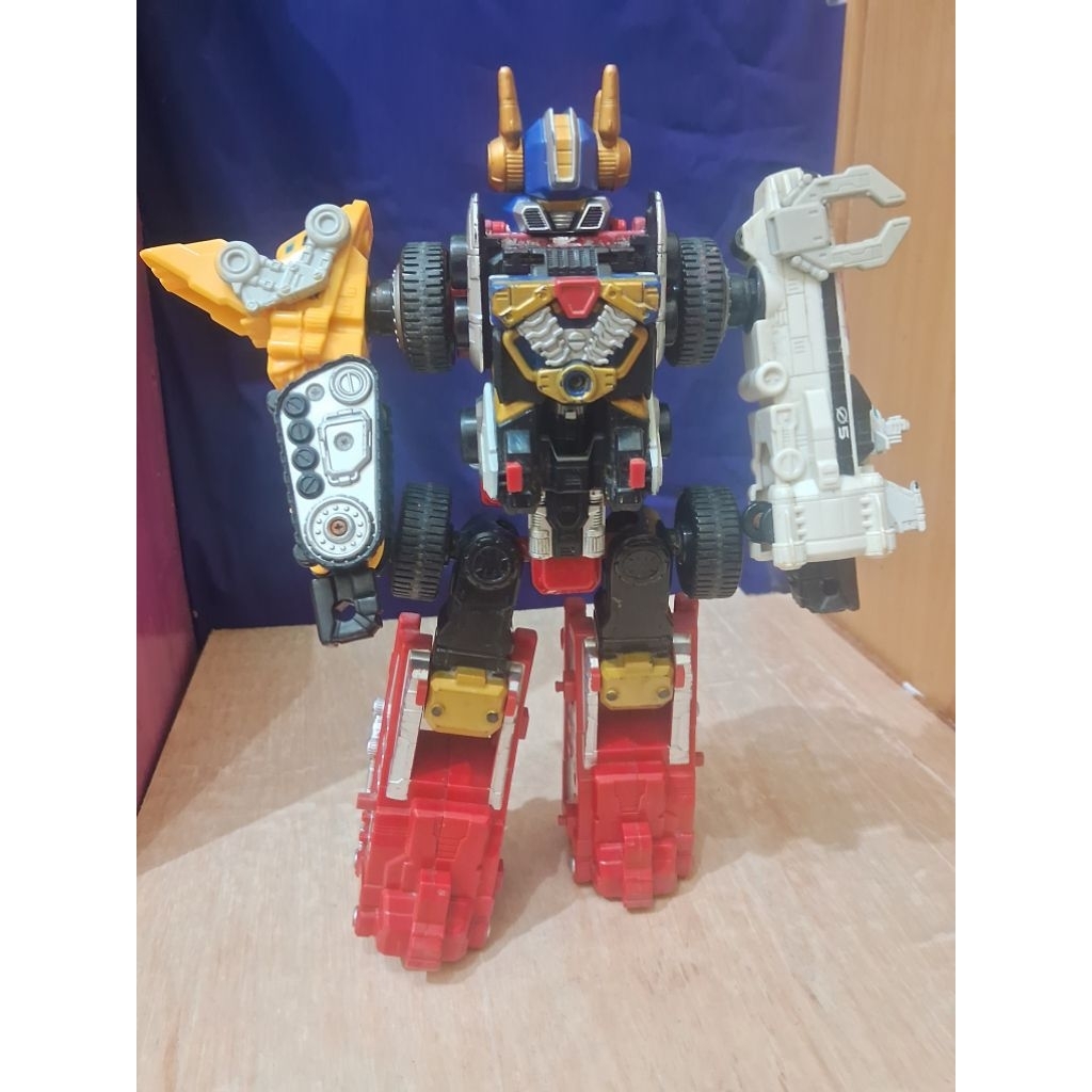 Mainan Jadul Megazord Boukenger DaiBouken BANDAI SET 2006 Operation Overdrive DriveMax Part Zord Ban