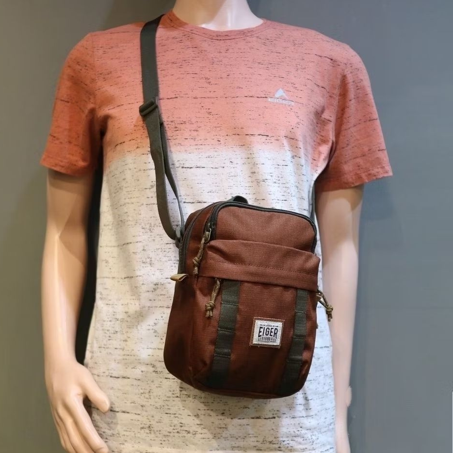 EIGER1989 Tas Selempang Original Seaway Travel Pouch Terracotta.