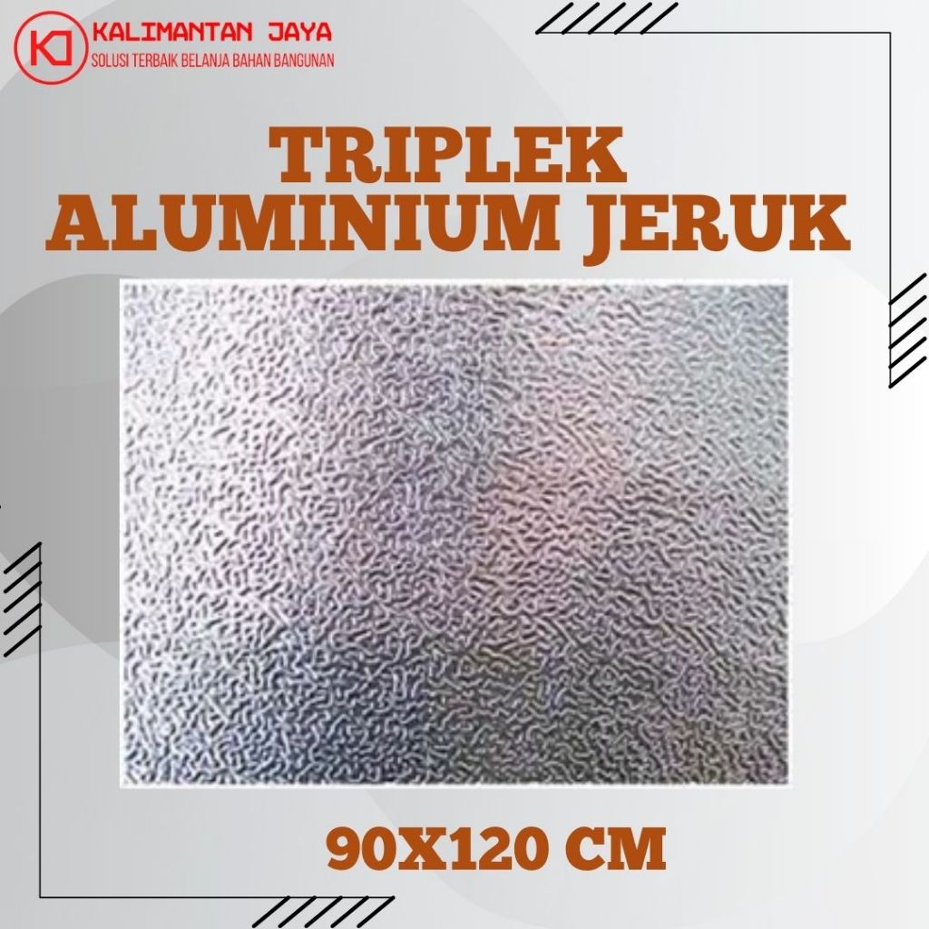 PAPAN TRIPLEK ALUMUNIUM JERUK TEBAL 2.7mm (HARGA PER LEMBAR)