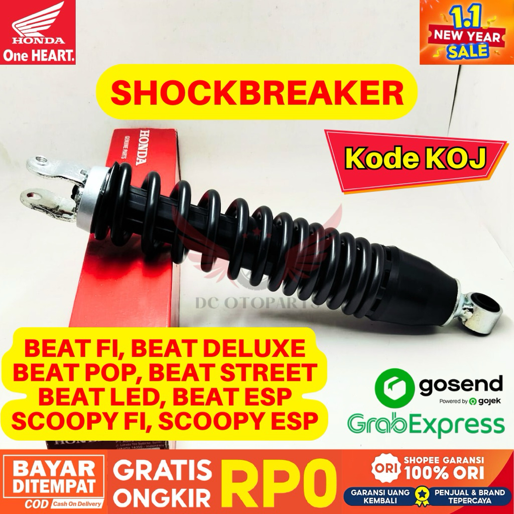 KOJ SHOCKBREAKER BEAT ORIGINAL AHM HONDA, SHOCKBREAKER BEAT DELUXE, SHOCKBREAKER BEAT POP, SHOCKBREA