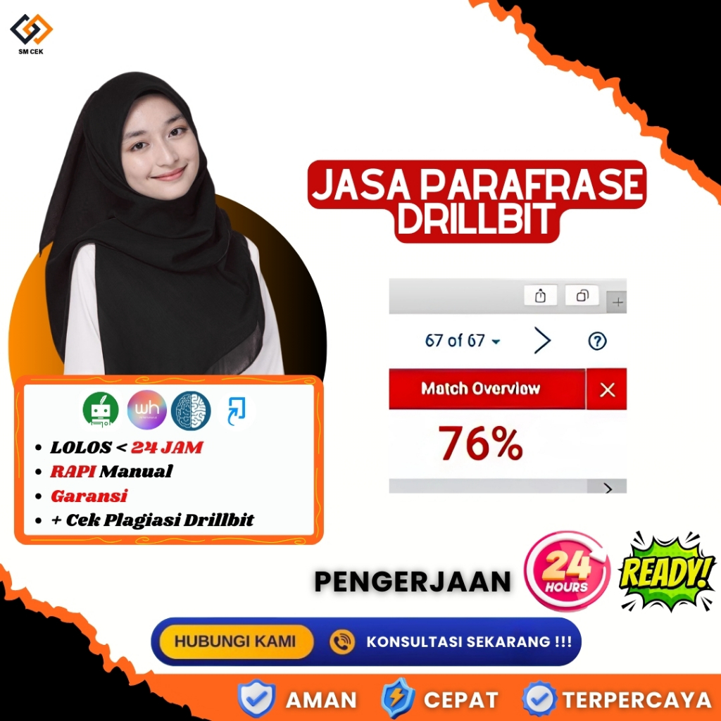 PARAFRASE MENURUNKAN PLAGIASI DRILLBIT EKSPRESS REGULER + CEK PLAGIASI