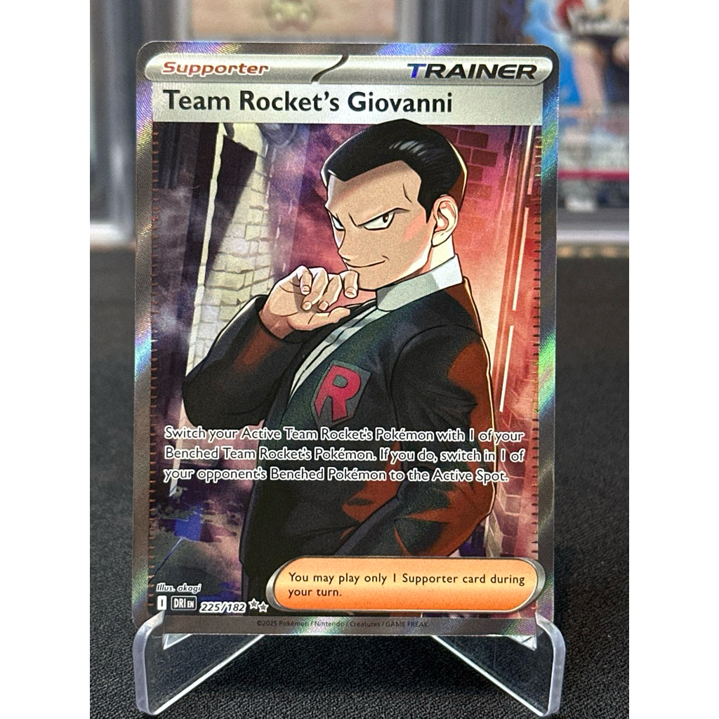 Pokemon Trainer Team Rocket’s Giovanni 225/182 SR Destined Rivals