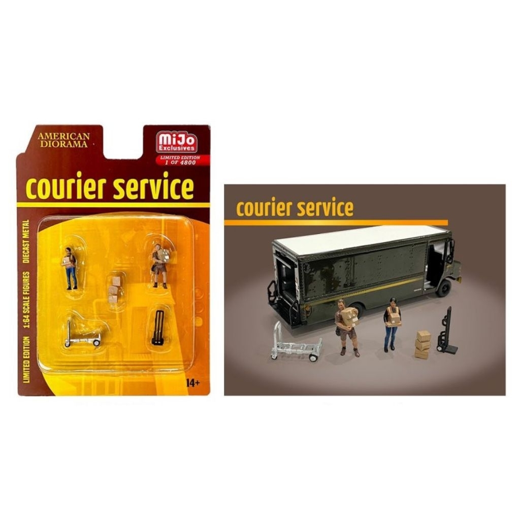 American Diorama Courier Service Figure Set