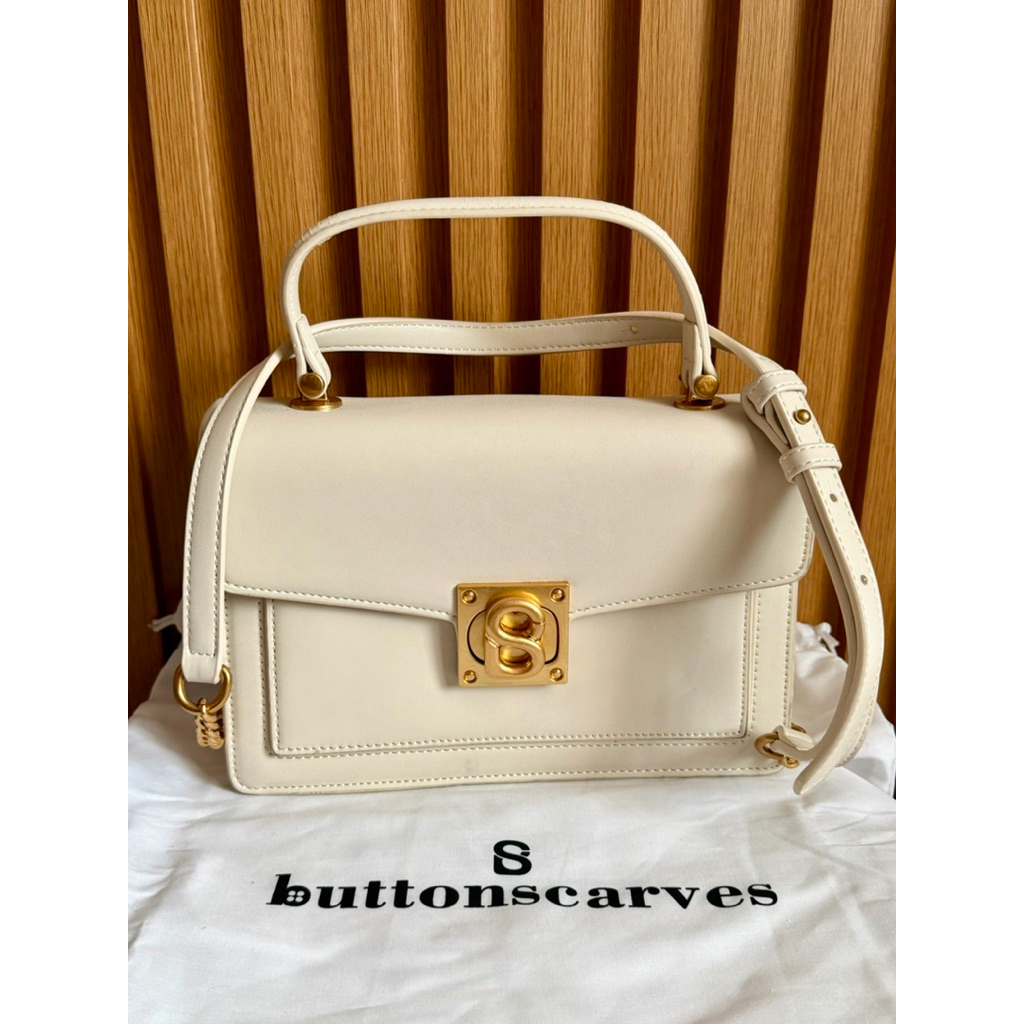 [NETT/NO NEGO] buttonscarves kate bag chalk