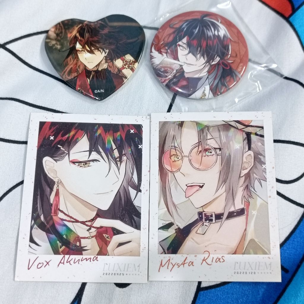 Vtuber Nijisanji Luxiem Vox official merch badge