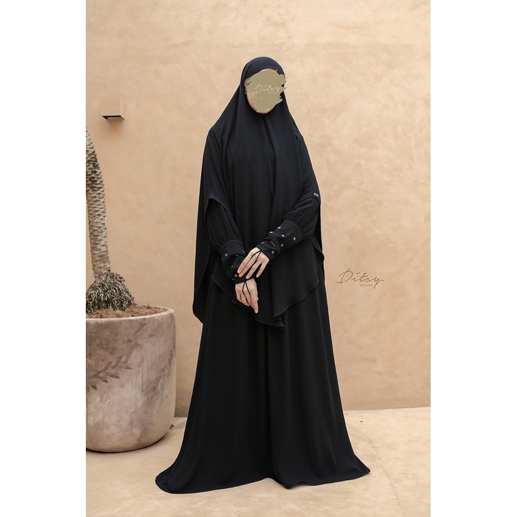 DITSY - LEILANI MAIRA JETBLACK SET HAALA MAIRA REGULER - JETBLACK - SIZE M