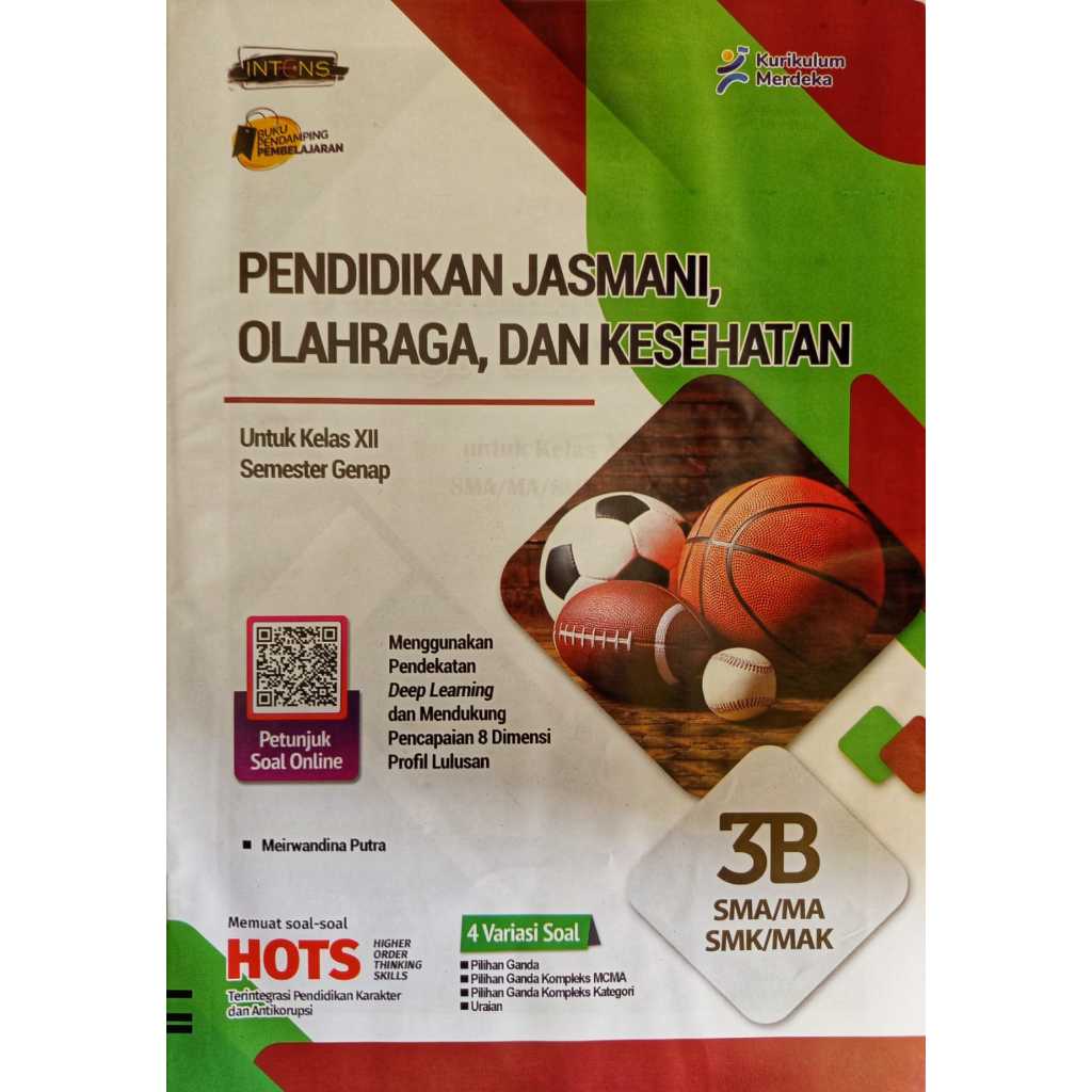 BUKU LKS PJOK PENJAS SMA/MA/SMK KELAS 12 SEMESTER 2 KURIKULUM MERDEKA 2025-2026 INTENS