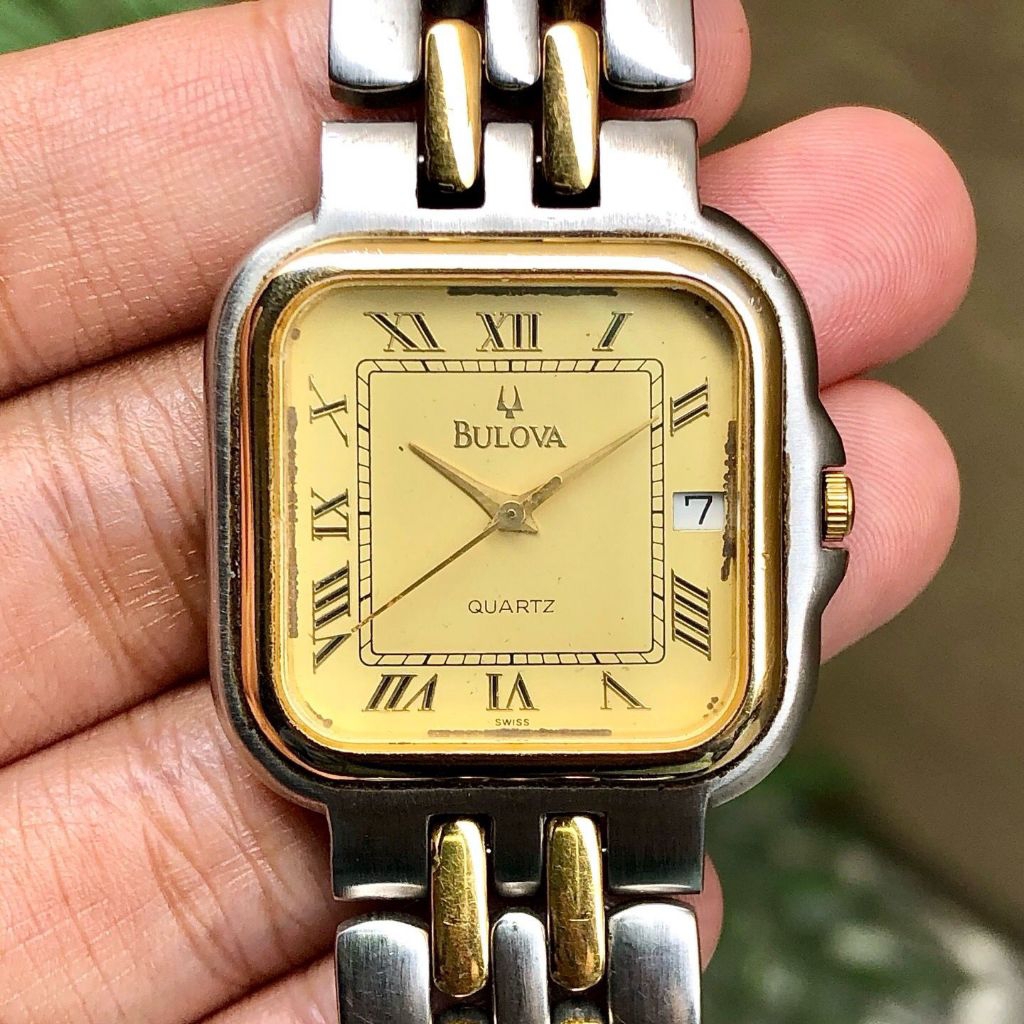 Bulova Date Quartz Romawi Swiss