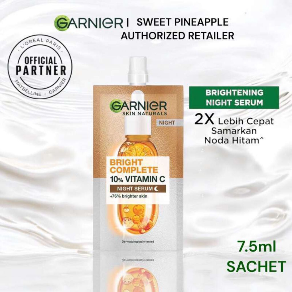 Garnier Bright Complete Night Serum Vitamin C 7.5ml