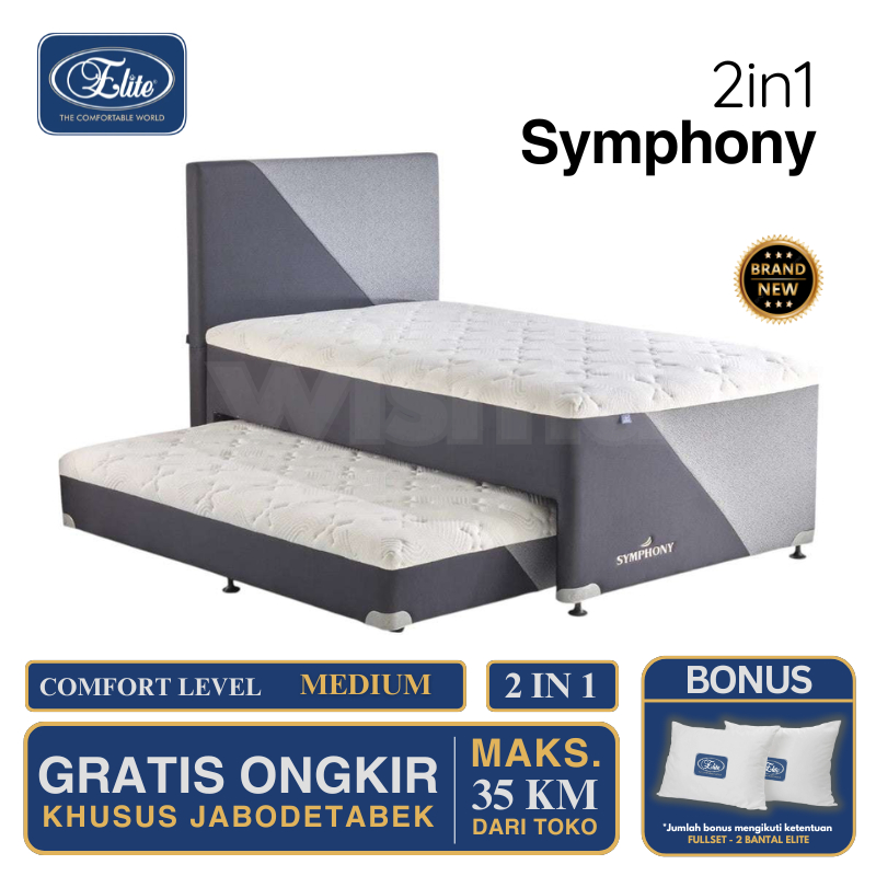 Kasur Springbed 2in1 2 in 1 Elite Symphony Latex (New Edition)