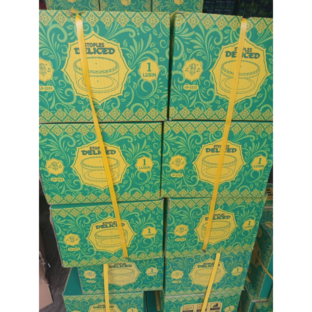 Promo Murah  Toples Biggy/Delice 500Gr 1 Lusin (Dus) / Toples Nastar Biggy 500 Gram Ct-250 Isi 12