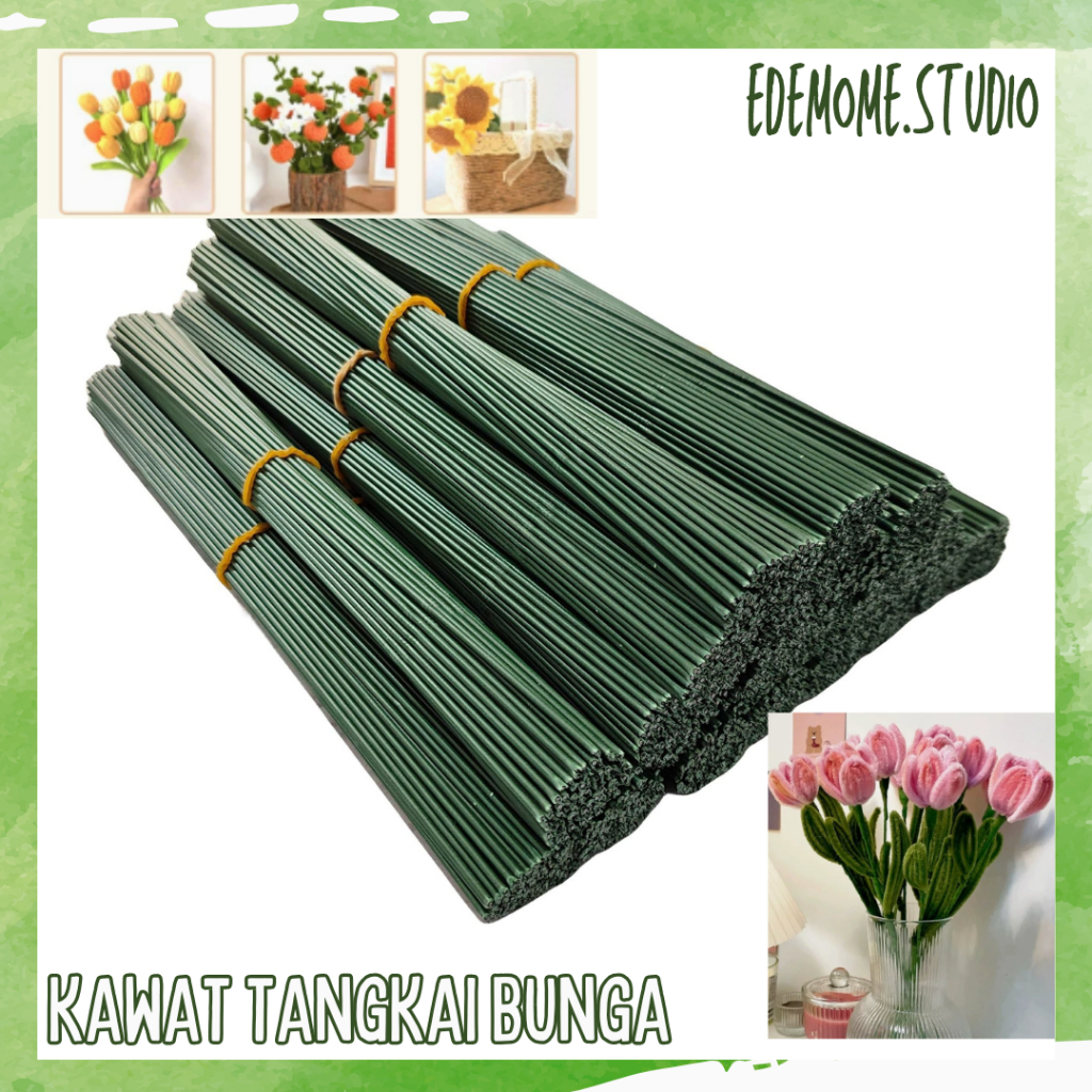 Kawat Tangkai Bunga DIY Tangkai Kawat Bulu Tangkai Bunga