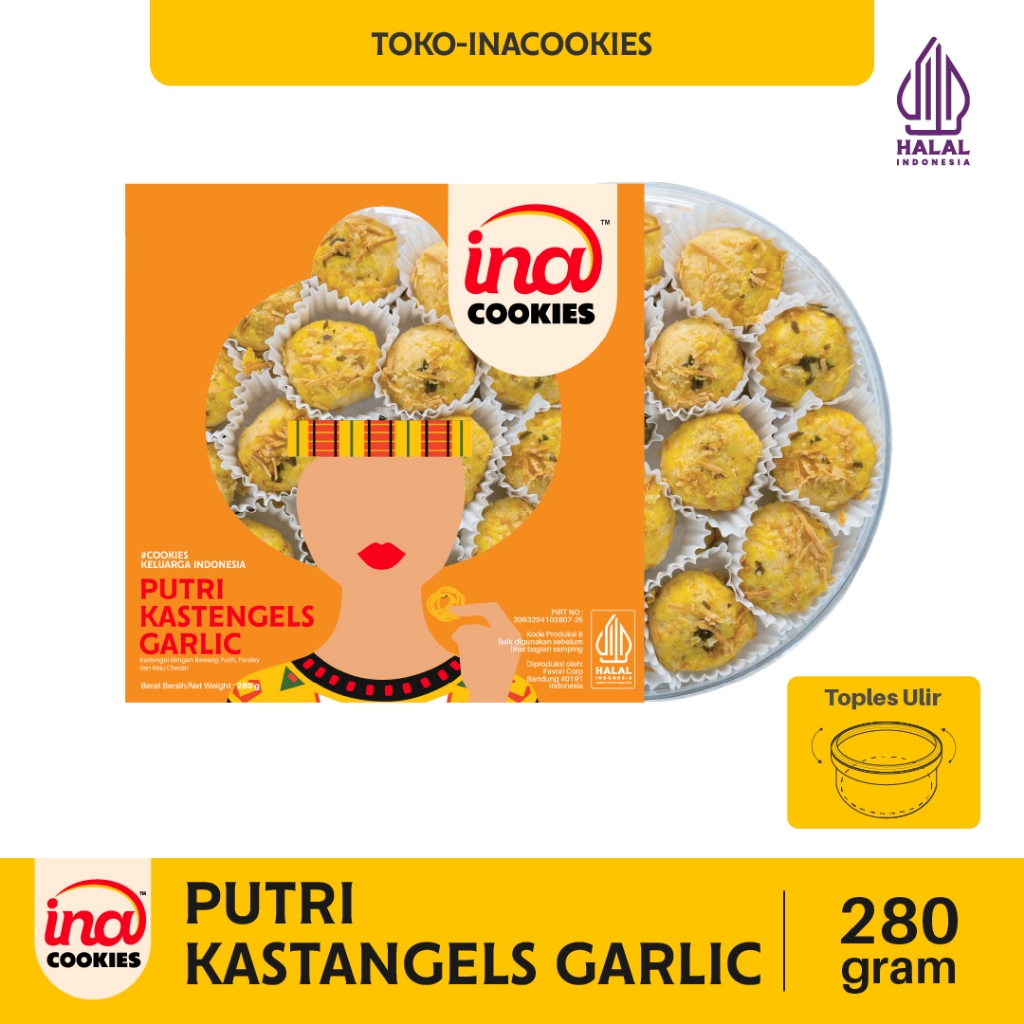 [SEMUA VARIAN ASIN] Kue Kering Lebaran Ina Cookies Toples Reguler