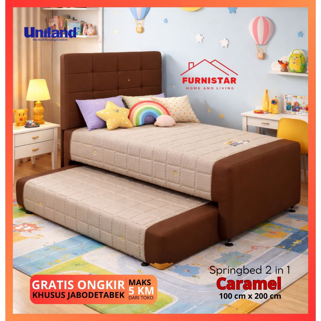 UNILAND 2IN1 / SORONG ANAK /2IN1 NEW PARADISE CARAMEL