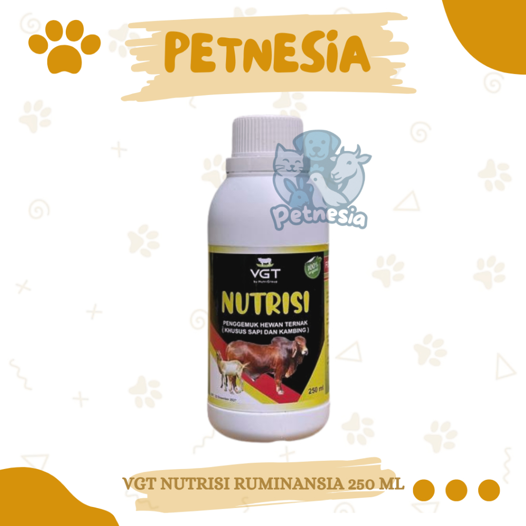 VGT NUTRISI RUMINANSIA 250 ML - VGT Kambing VGT Domba Nutrisi Untuk Ternak