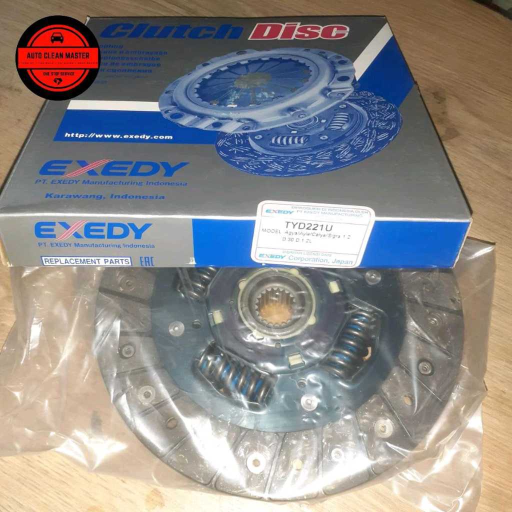 KAMPAS KOPLING CLUTCH DISC EXEDY AGYA AYLA SIGRA CALYA 1.0 1.2 TYD221U