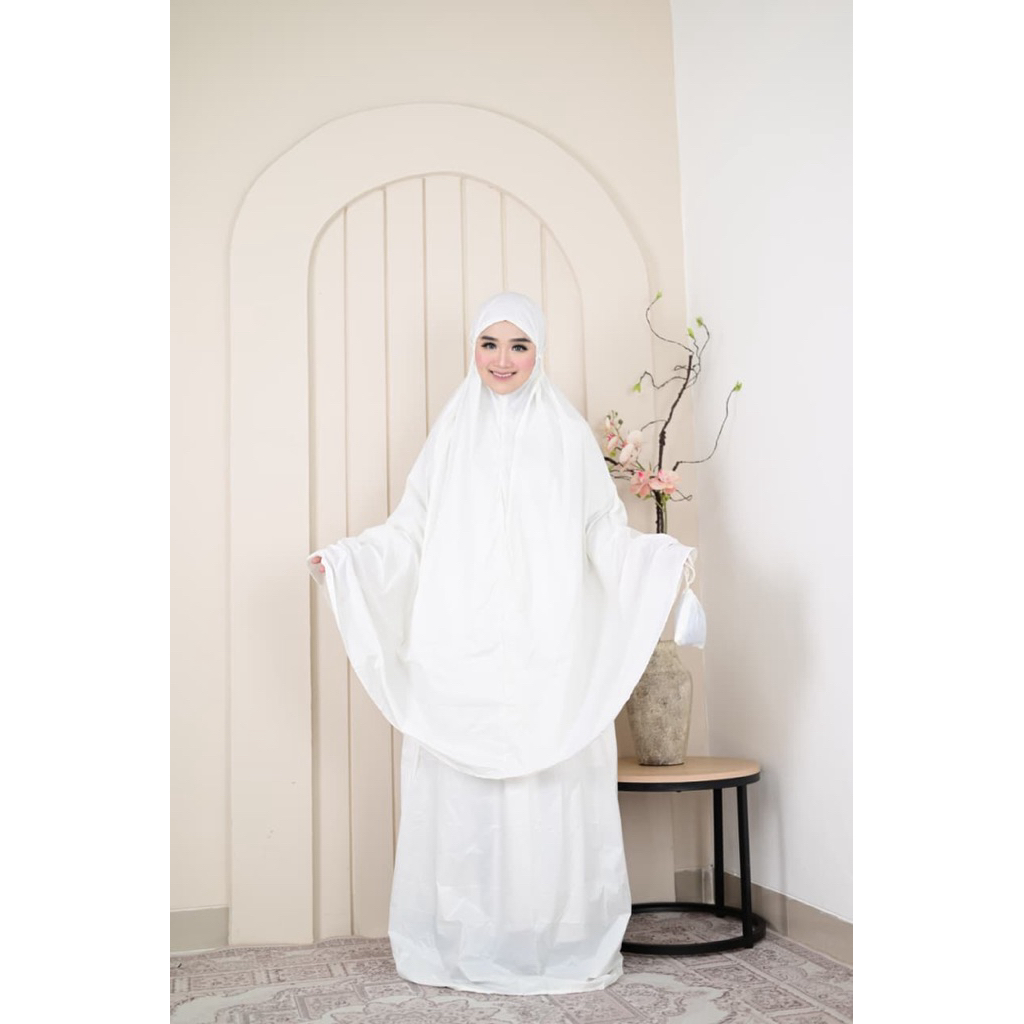 Mukena mini travel/mukena mini parasut/mukena travel bahan parasut korea 2in1