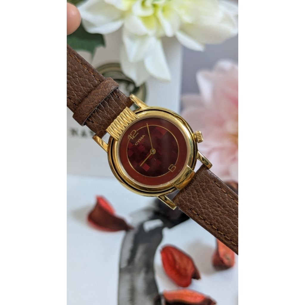 Rare Vintage Cyma Swiss Peek A Boo Mirror