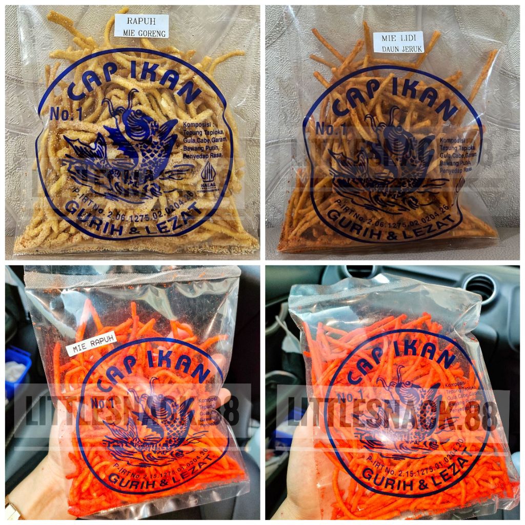 KERUPUK MI LIDI MI RAPUH CAP IKAN 80GR
