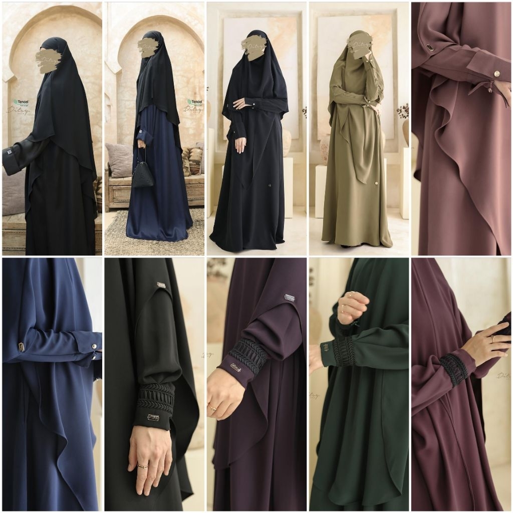 DITSY moslem FEBRUARI size XS S M L XL 2XL XXL JUMBO,lasha, lainnie, raaha, lummy, Lucille, shaala, 
