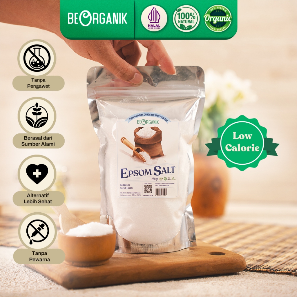 BEORGANIK EPSOM SALT / GARAM EPSOM 250GR