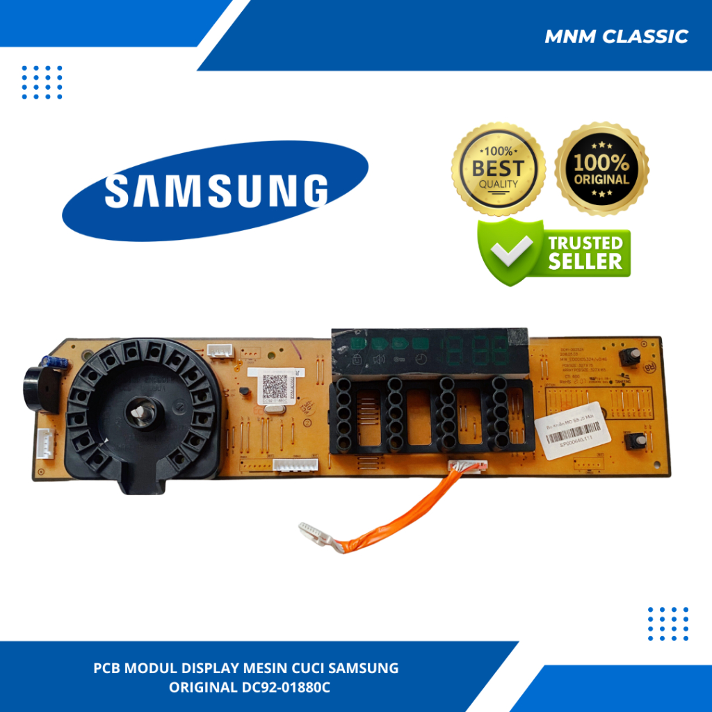 PCB MODUL DISPLAY MESIN CUCI SAMSUNG WW85K5410WW ORIGINAL DC92-01880C