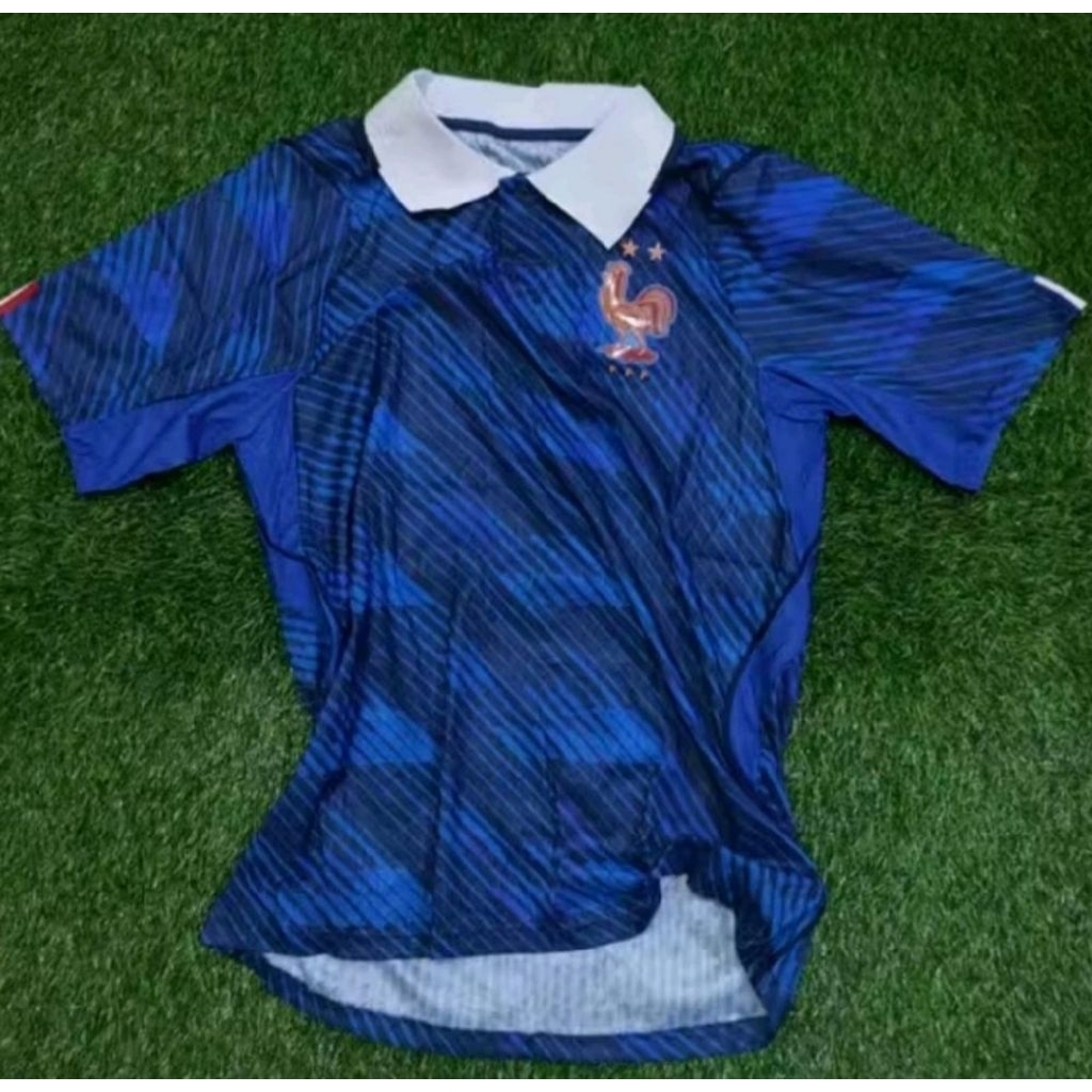 Jersey Kaos Baju Sepak Bola Timnas Prancis Perancis France Paris Home Away 3rd Third Training Biru B