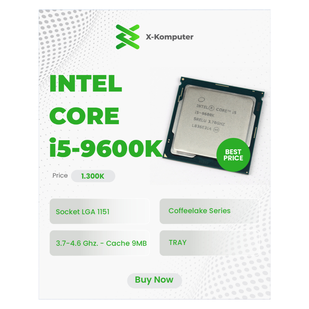 Intel Core i5-9600K LGA 1151 CoffeeLake Series Tray