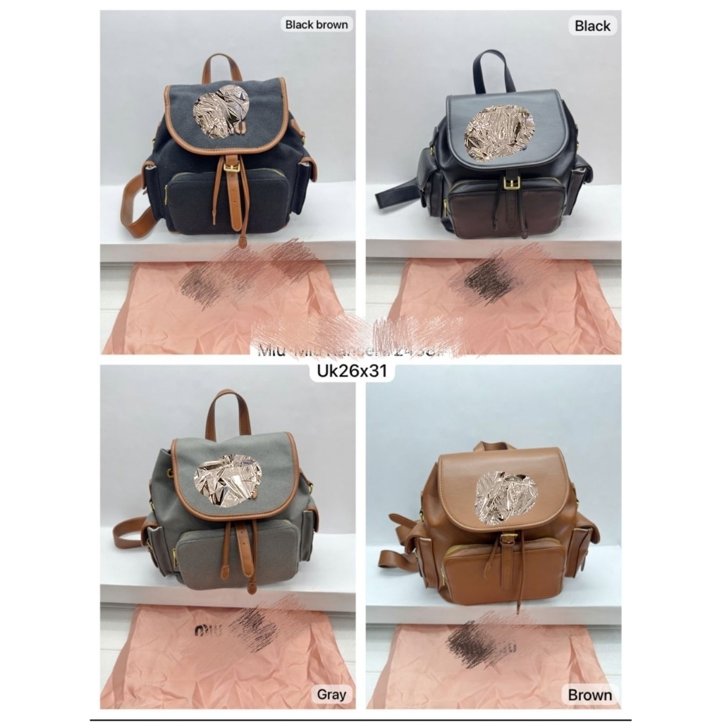 Tas Ransel Mini Wanita - Backpack Import Kualitas Premium quality Uk26cm (No box)