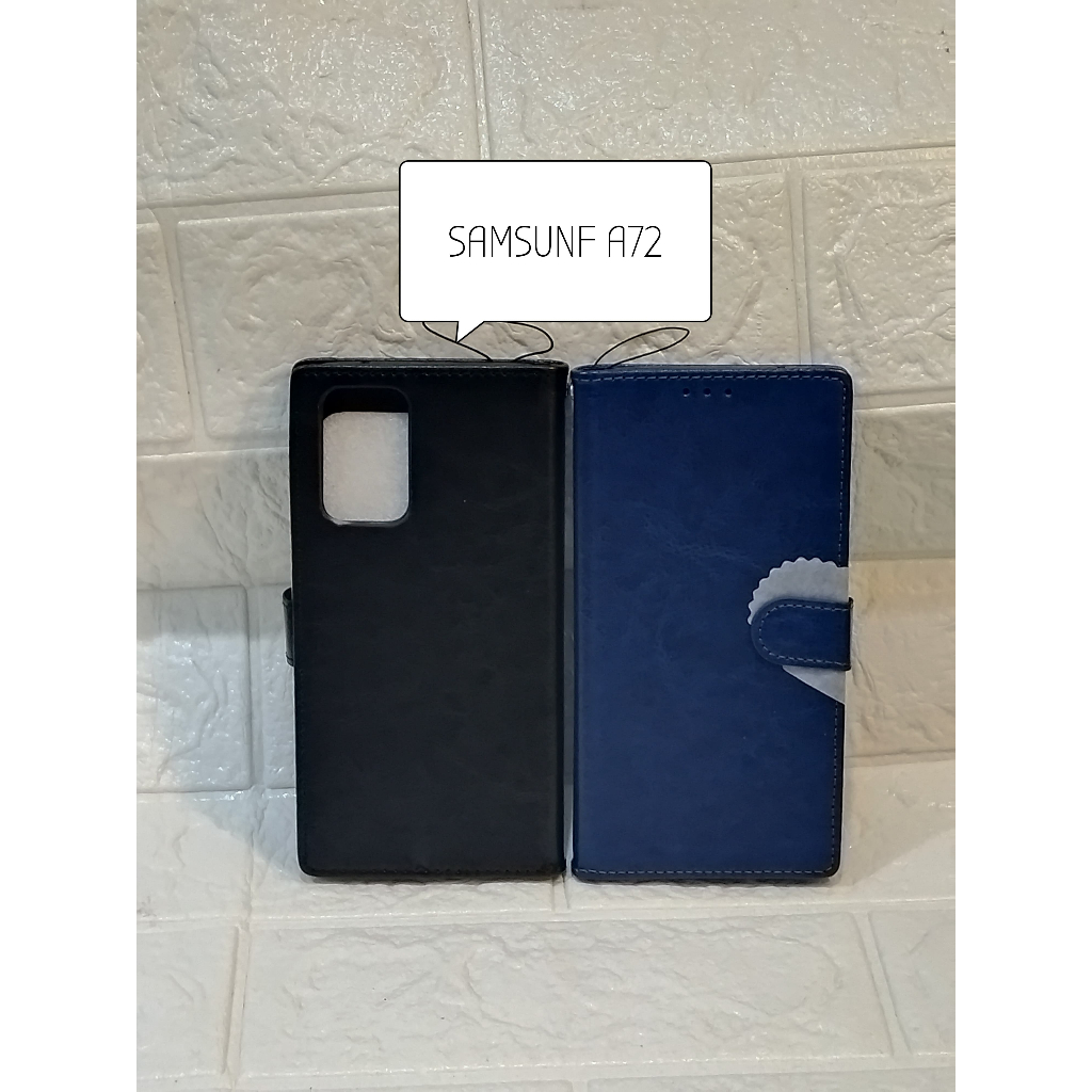 SAMSUNG A72 CASE FLIP COVER KULIT/FLIP COVER DOMPET