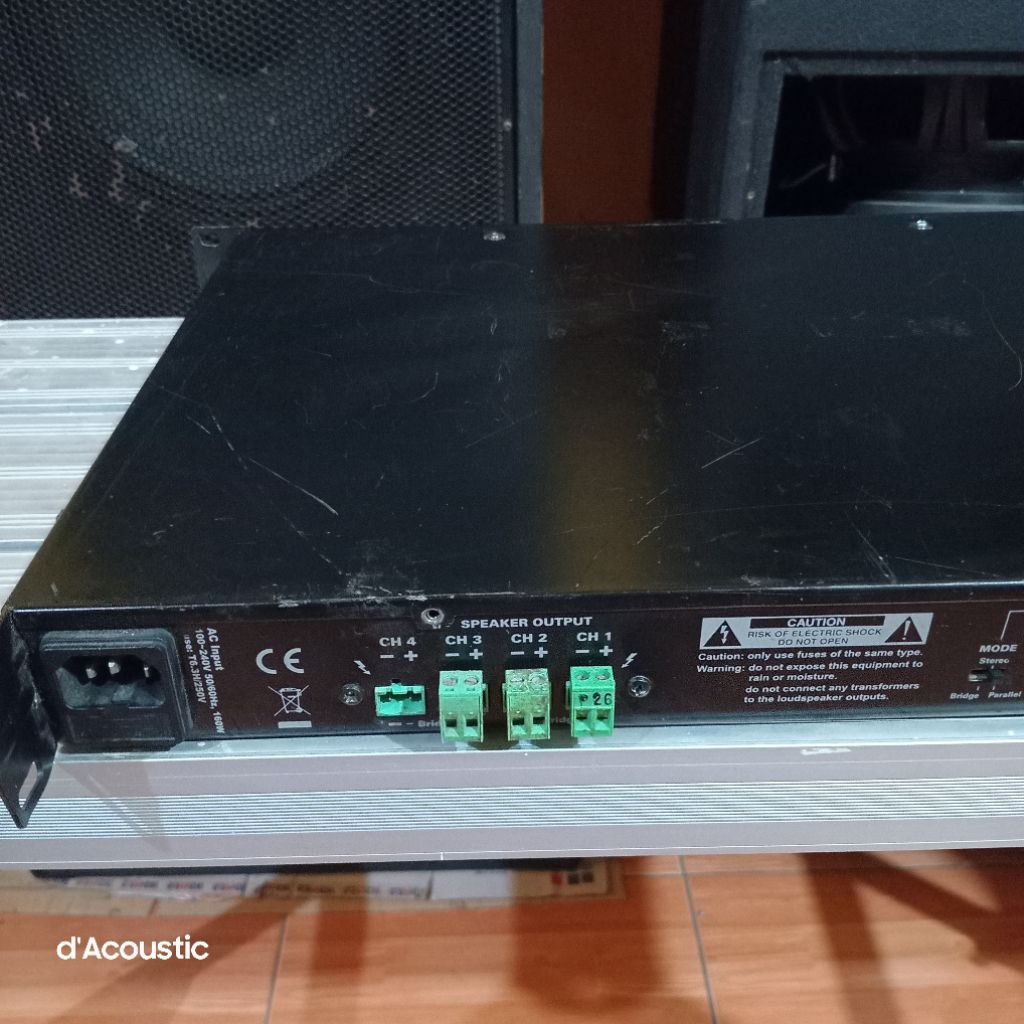 Amplifier 4 channel Audac DPA 154