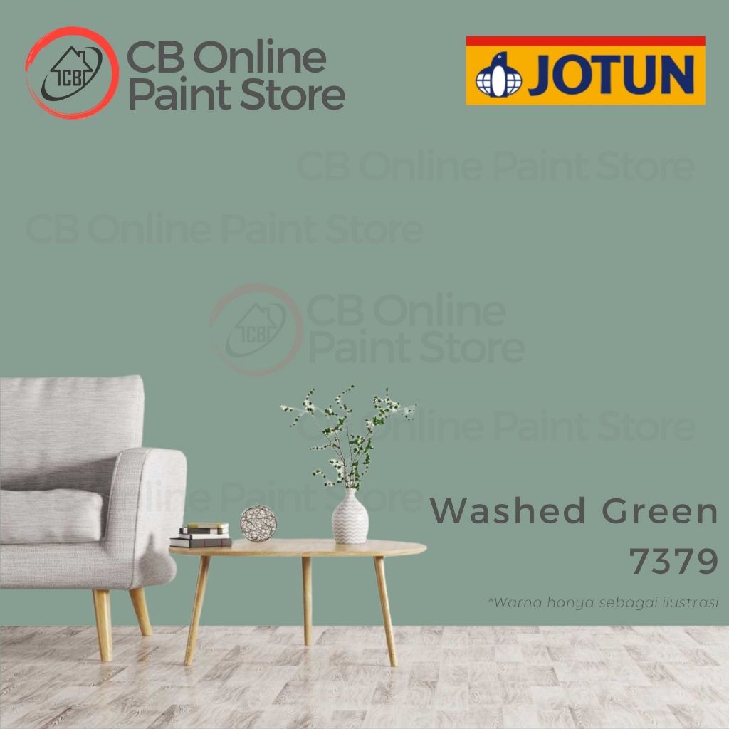 CAT TEMBOK JOTUN - WASHED GREEN 7379 - GALON