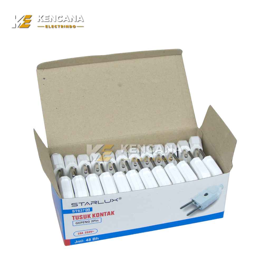 [1 Pack] Steker Gepeng Starlux / Colokan Kecil Starlux