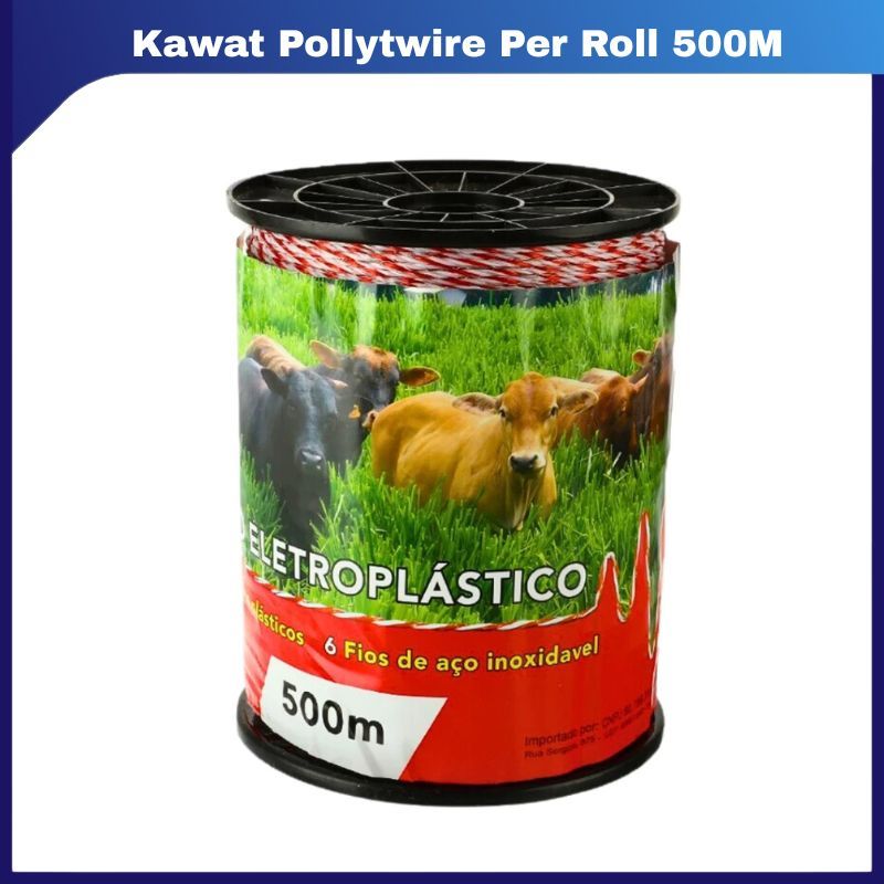 Kabel Pagar Listrik Kawat Polytwire Per Rol 500 Meter