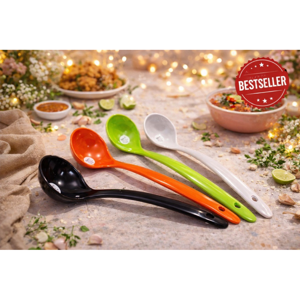 Irus melamine / sendok sayur ijima tanggung