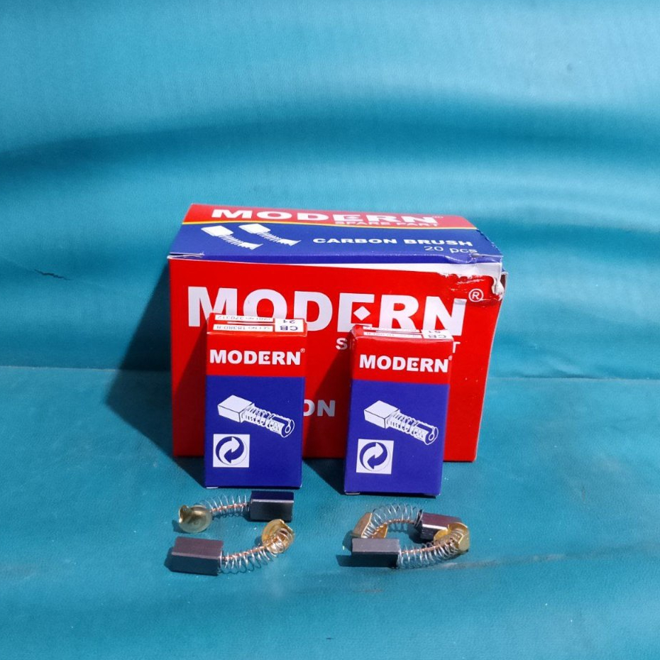 Spull Carbon Brush 51 21 Arang Mesin Serut Areng Mesin Gerinda Merk MODERN