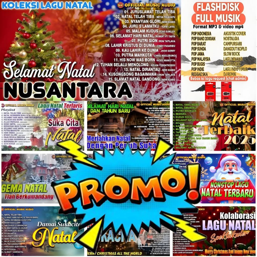 USB MOBIL MUSIK MP3 LAGU NATAL DAMAI SUKA CITA FULL ALBUM - USB MOBIL FULL MUSIK ROHANI NATAL MERRY 