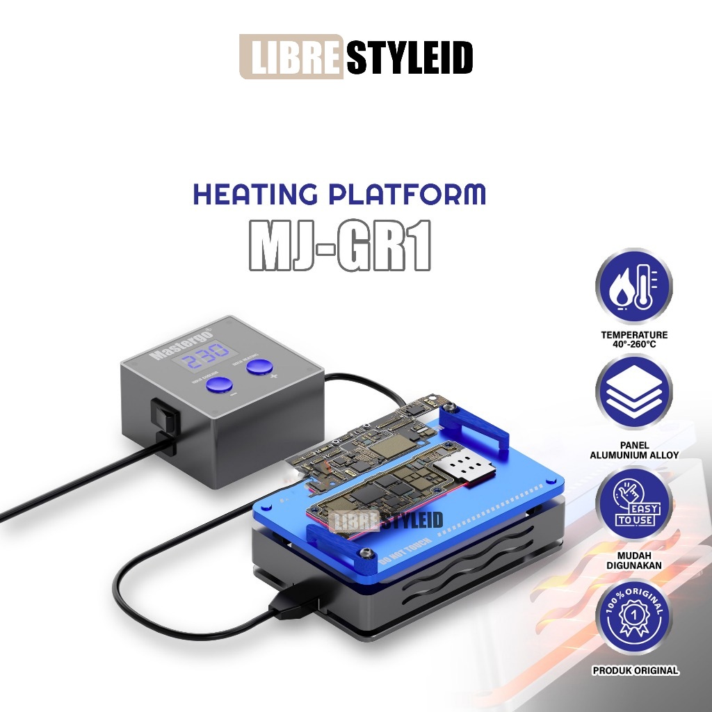 MASTERGO MG-JR1 PRECISION HEATING STATION PEMANAS PCB MOTHERBOARD TEMPERATUR 40-260°C ORIGINAL - ALA