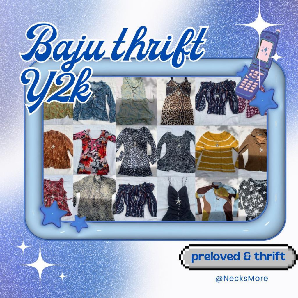 [BATCH 1 & 2](+admin) preloved pakaian wanita y2k outfit aesthetic vintage outfit y2k Pakaian bekas 
