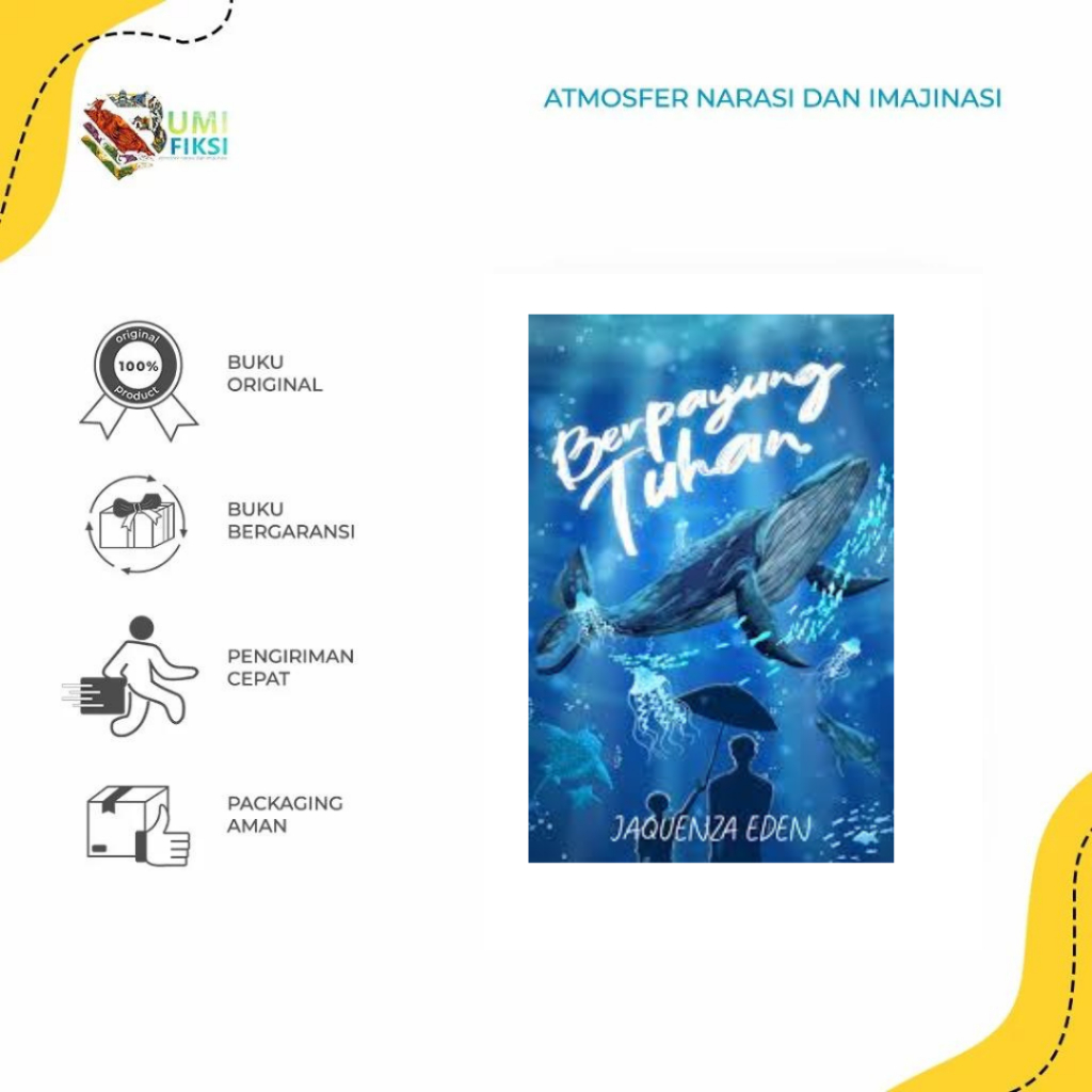 Buku Novel Berpayung Tuhan / Bermuara Tuhan - Jaquenza Eden - Akad - Bumifiksi