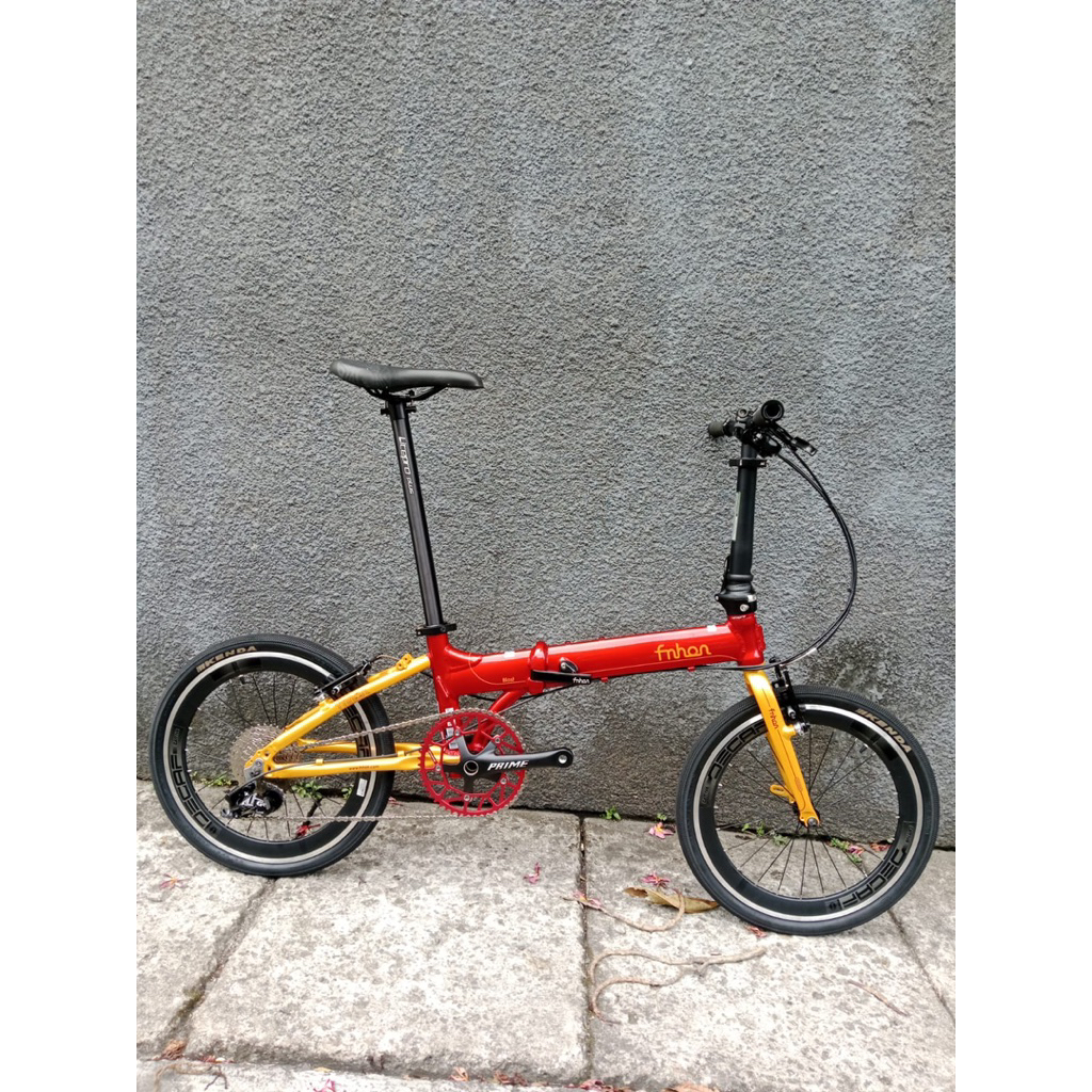 sepeda lipat fnhon blast discbrake 1 x 10 speed new rakit