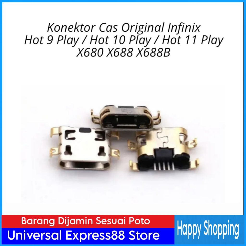 Konektor Cas Infinix Hot 9 Play / Hot 10 Play / Hot 11 Play