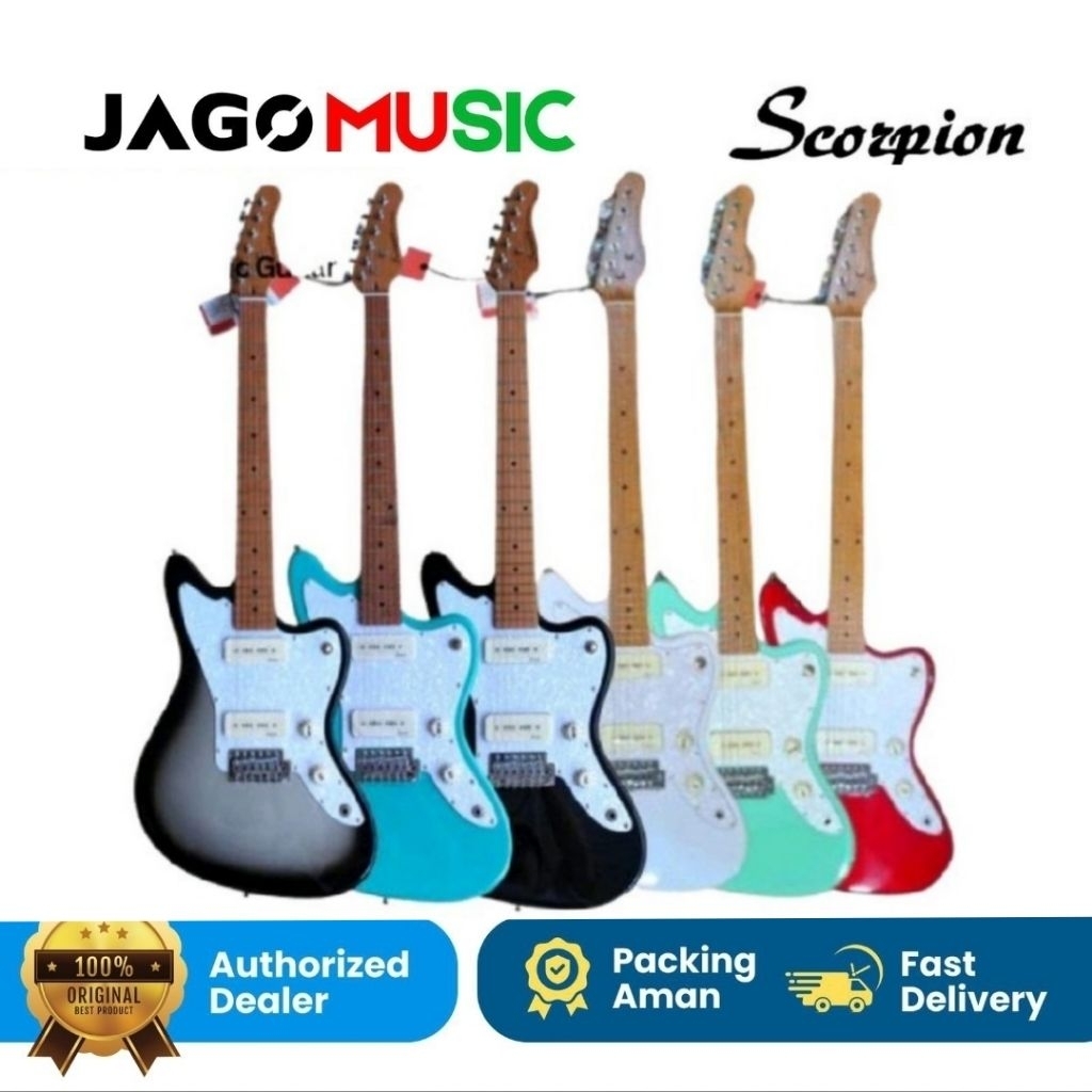 Gitar Elektrik Scorpion JS26
Jazzmaster Roasted Maple Wood Gitar Scorpion JS
