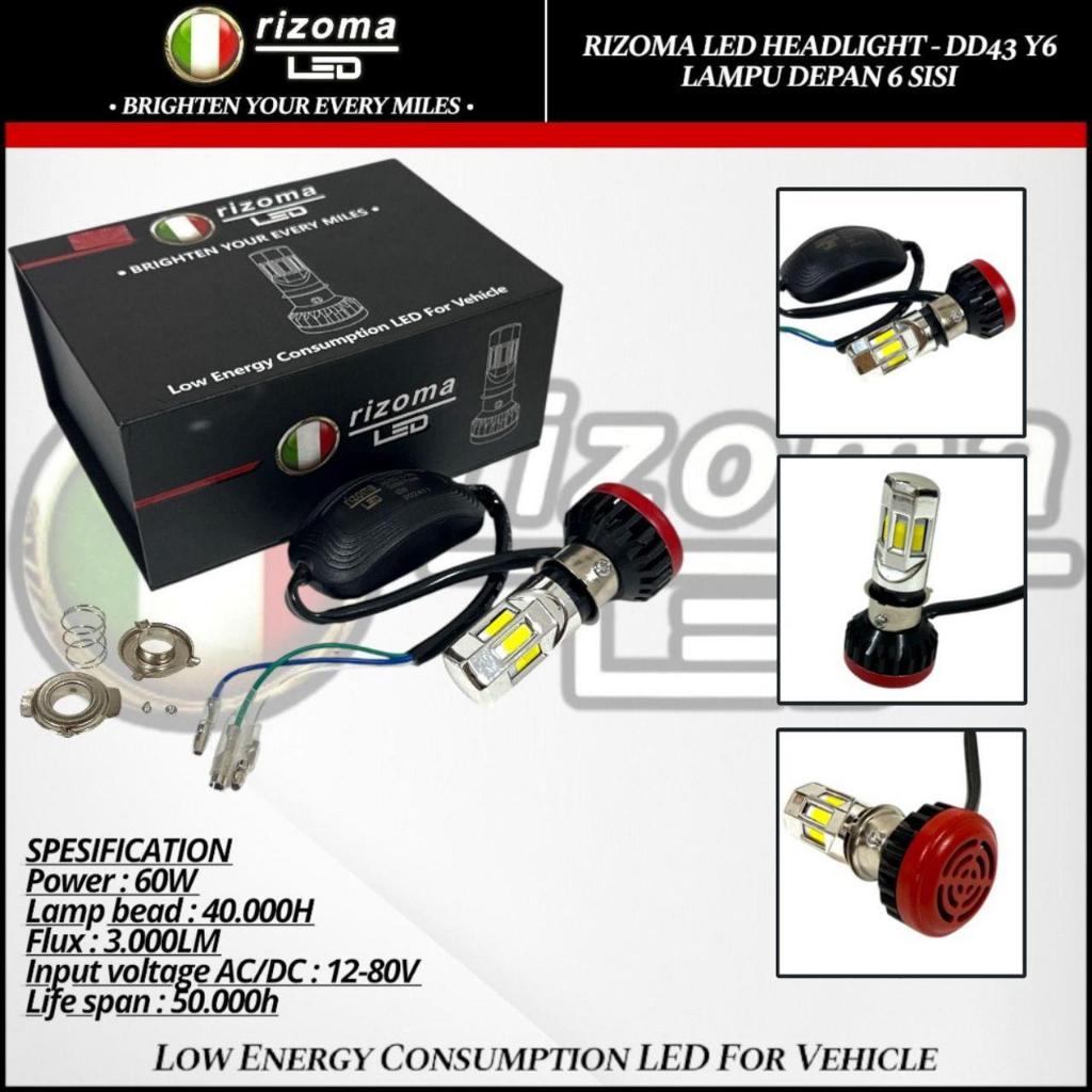Lampu Utama Led 6 Sisi Rizoma Lampu Led Depan Motor 6 Sisi Universal Bebek Matic NSB899